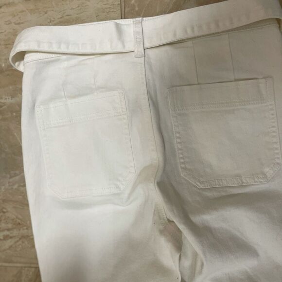 NWOT Anthropologie belted white jeans size 27 - Picture 6 of 8